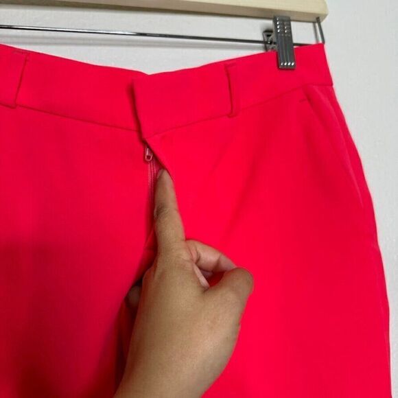 Banana Republic Avery Pants Hot Pink Mid-Rise Trouser Casual Career Sz 00 Petite - Picture 7 of 13